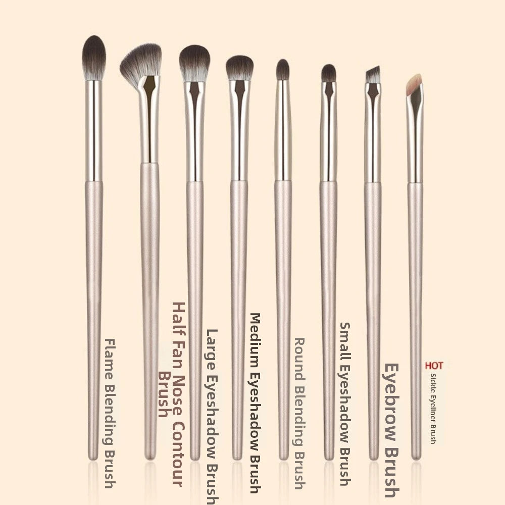 Professional Makeup Brushes Angled Triangle Gold Cosmetics Tools Kits Zpaxo