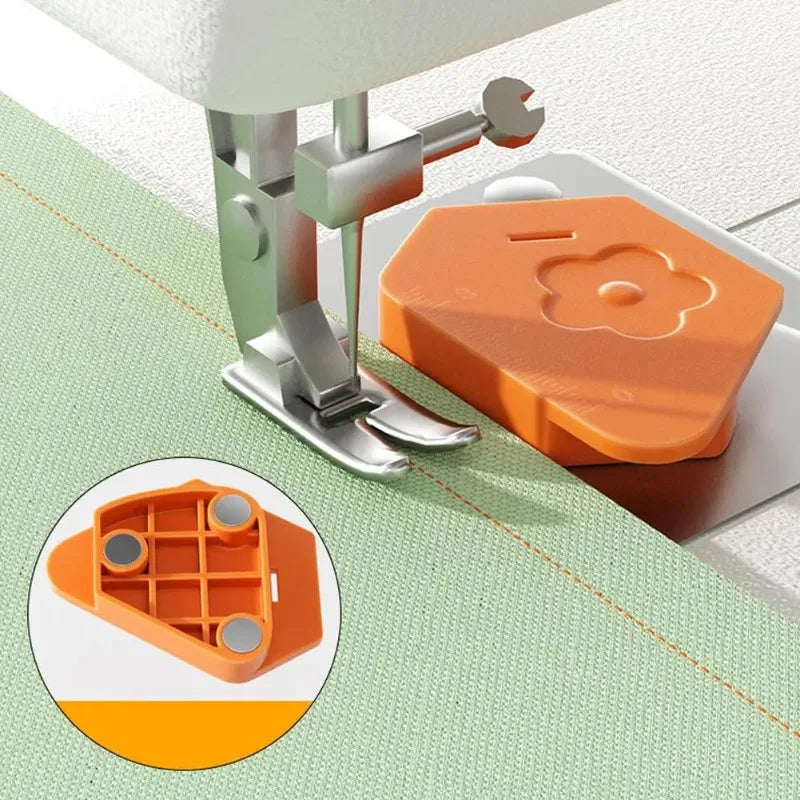 Magnetic Sewing Machine Gauge – Anti-Curl Edge Lock Positioner Sewing Machine Accessory Zpaxo