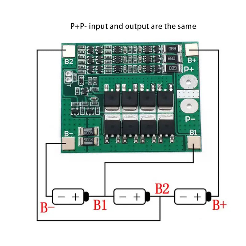 3S 12V 18650 BMS Li-Ion Battery Protection Board 25A Balance