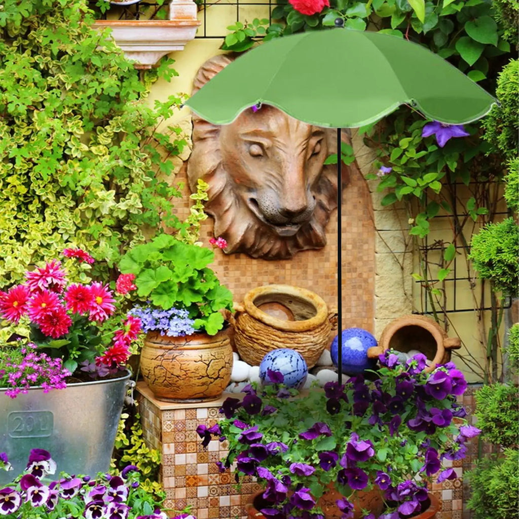 Shade Plants Double-layer Large Rainproof Stake Plant Umbrella Yard