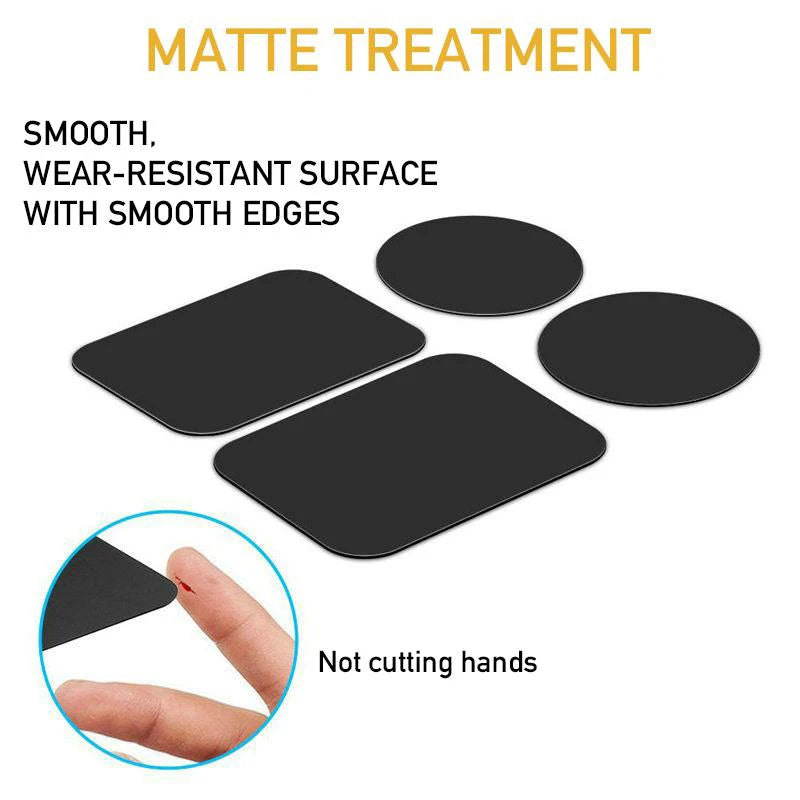 5pcs Magnetic Metal Plate Magnetic Car Phone Metal Plate Disk Universal Metal Disk Sticker Mount Mobile Phone For iPhone Xiaomi Zpaxo