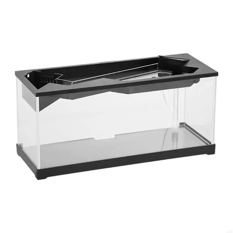 Small Aquarium With Heating Pad LED Quiet Filtration System Acrylic Tanks For Bettas For Fish Ecosystem Zpaxo