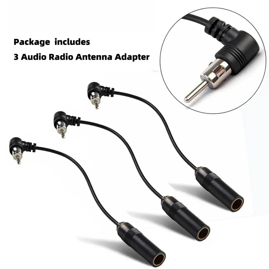 Car AM/FM Antenna Adapter – Elbow Male to Female Cable