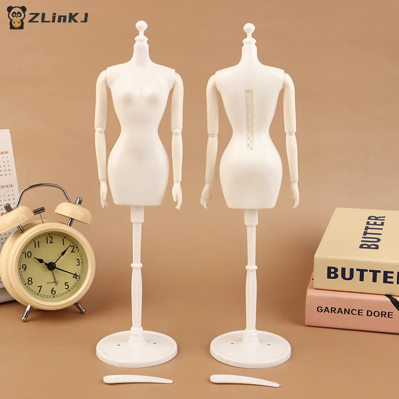 ▶1PCS 1:6 Doll Mannequin Coat Hanger Dollhouse Doll Skirt Support Wedding Mannequin Stand Humanoid Model Toy Doll Gown Display Zpaxo