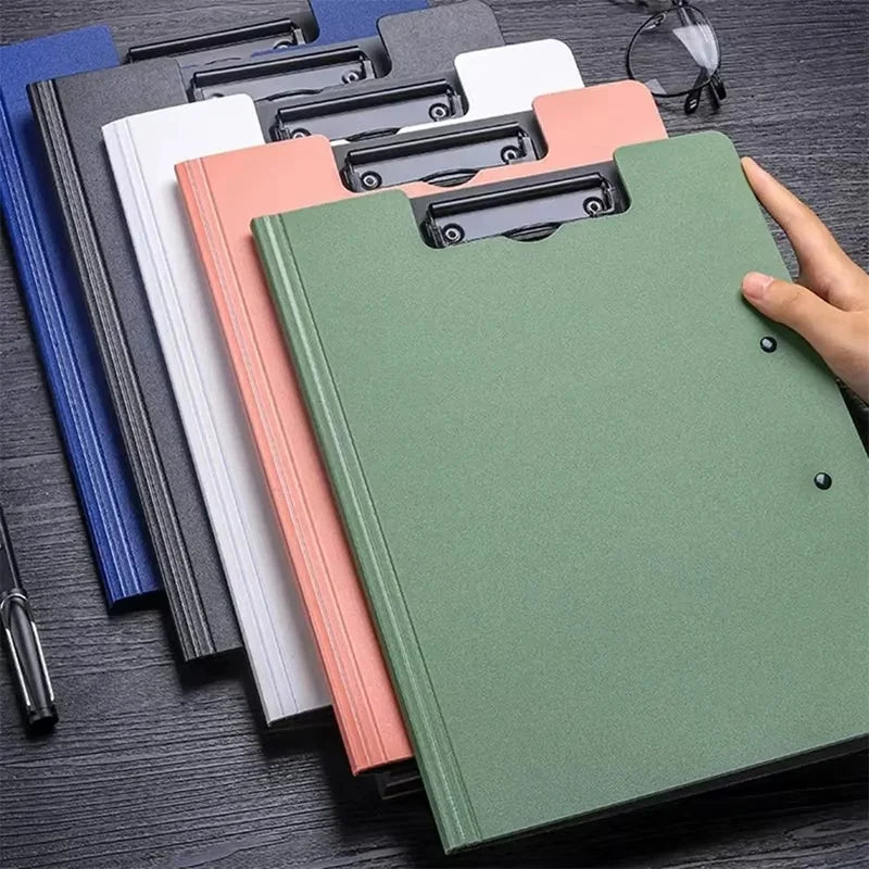 A4 File Folders Clipboard Writing Pad Memo Clip Board Double Clips Test Paper Storage Organizer For School Stationary Supplies Zpaxo