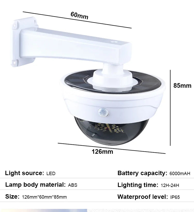 Solar LED Light Outdoor Waterproof Headlight Sun Panel Wireless Zpaxo