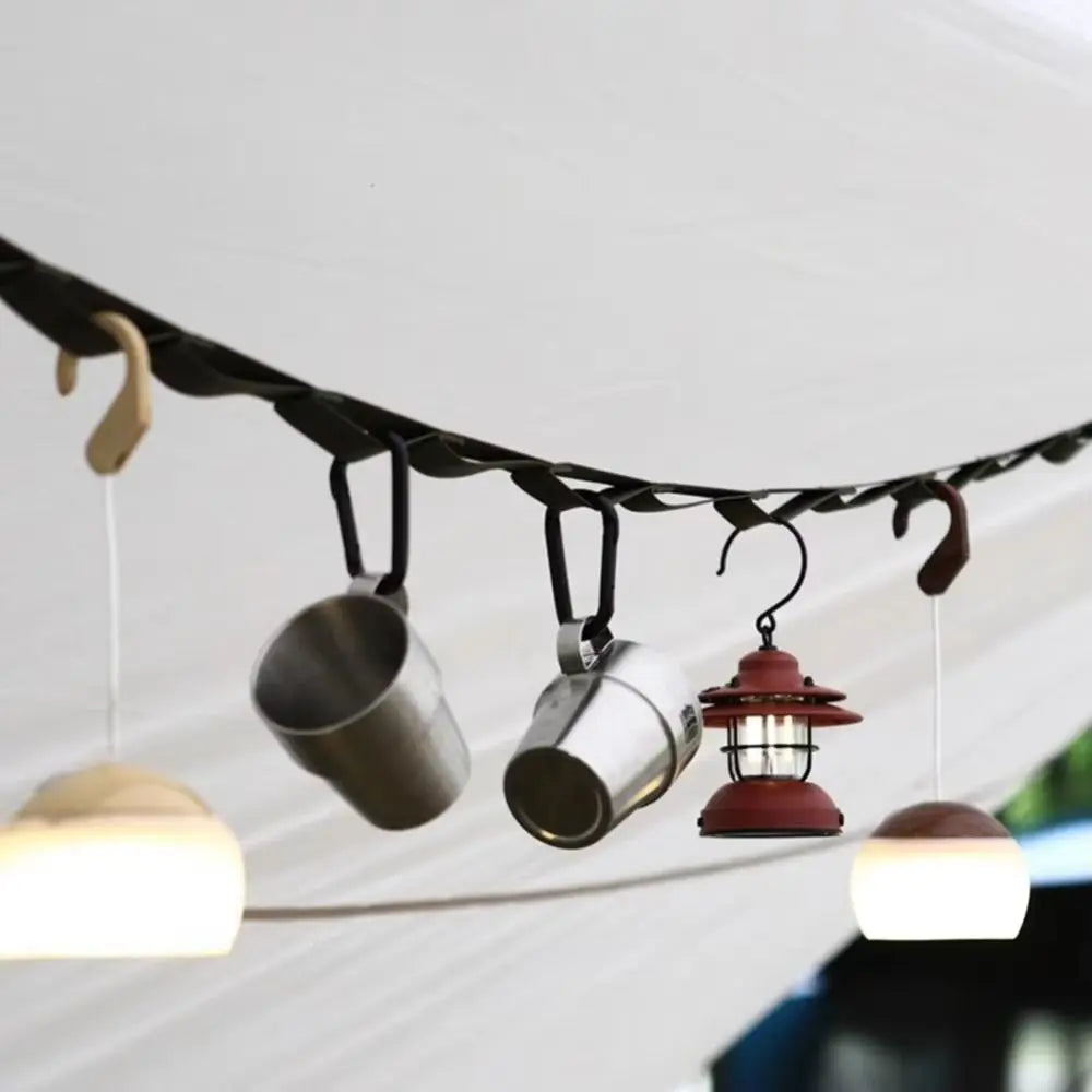 Retractable Design Portable Drying Line Outdoor Use Compact RV Clothesline Hanger Save Space Portable Automotive Drying Line Zpaxo
