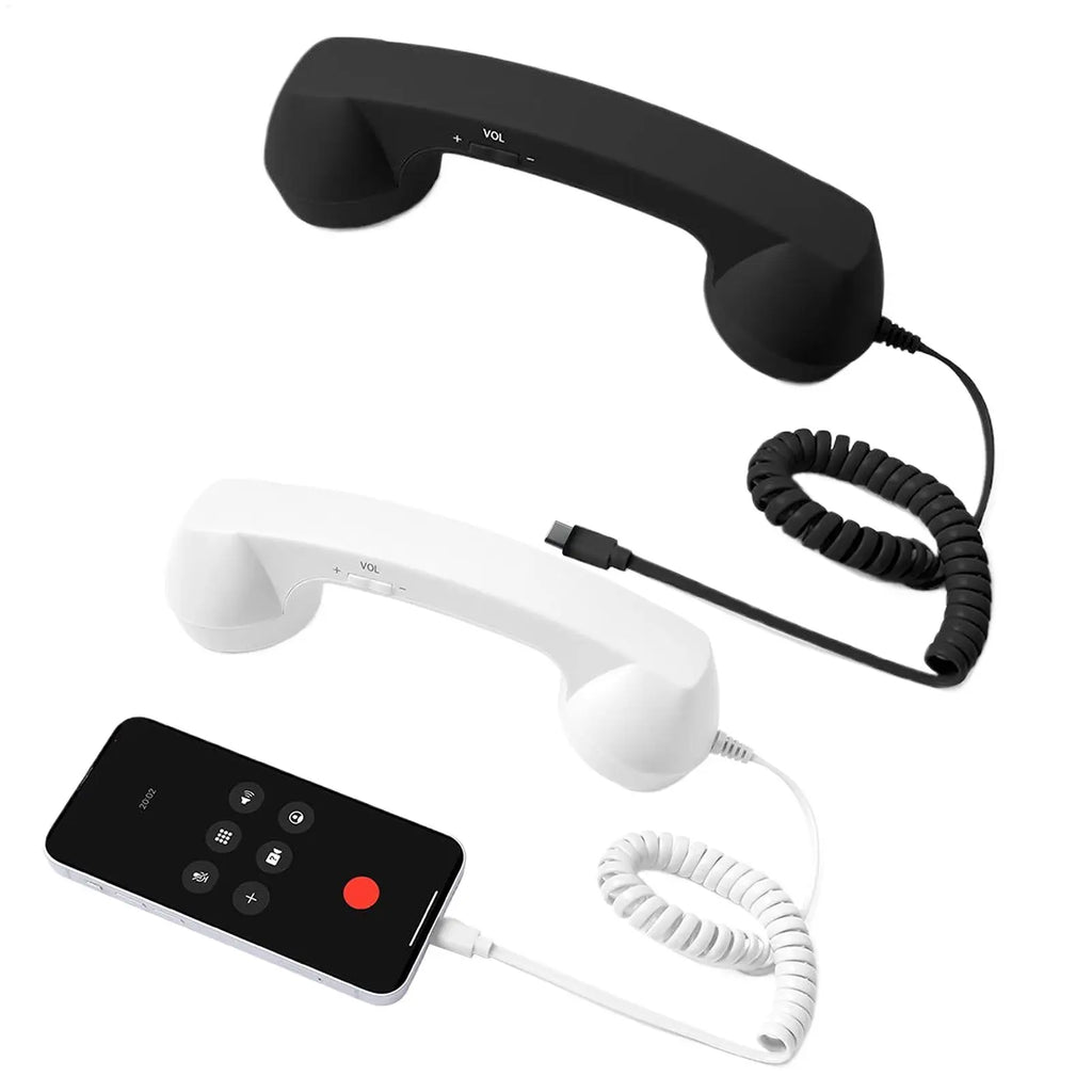 Type-c Retro Phone Adapter Landline Converter Microphone Handset