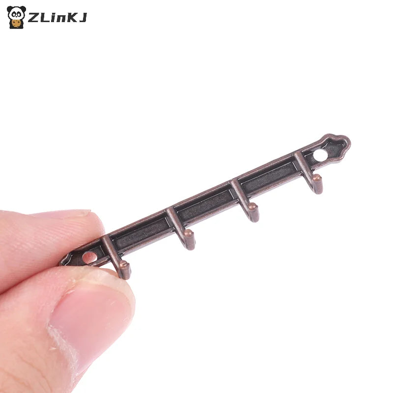 ▶1/12 Dollhouse Metal Clothes Racks Wall Hook Dollhouse Miniature Furniture Dolls House Accessories Pretend Play Toys Zpaxo