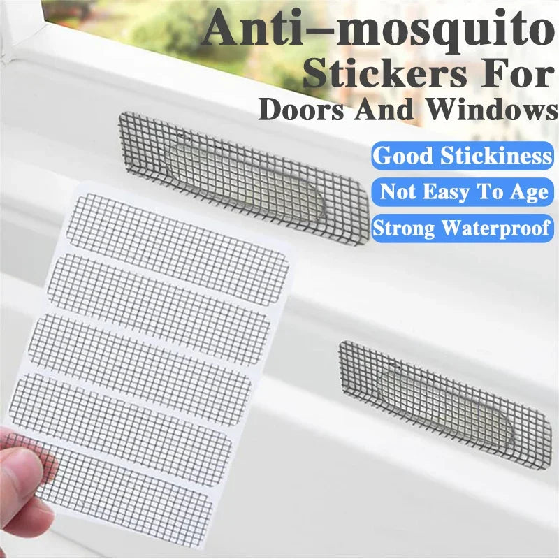 1/5/10 pcs Window Screen Patch Exhaust Grille Window Door Drainage Hole Anti-mosquito Paste Mesh Screen Invisible Repair Subsidy Zpaxo