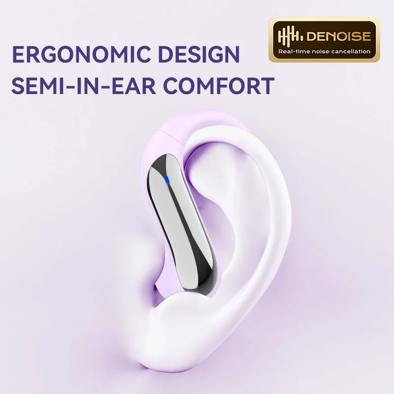 Open Bluetooth Earphones Ear Earbuds 12 Hour Playback Support
