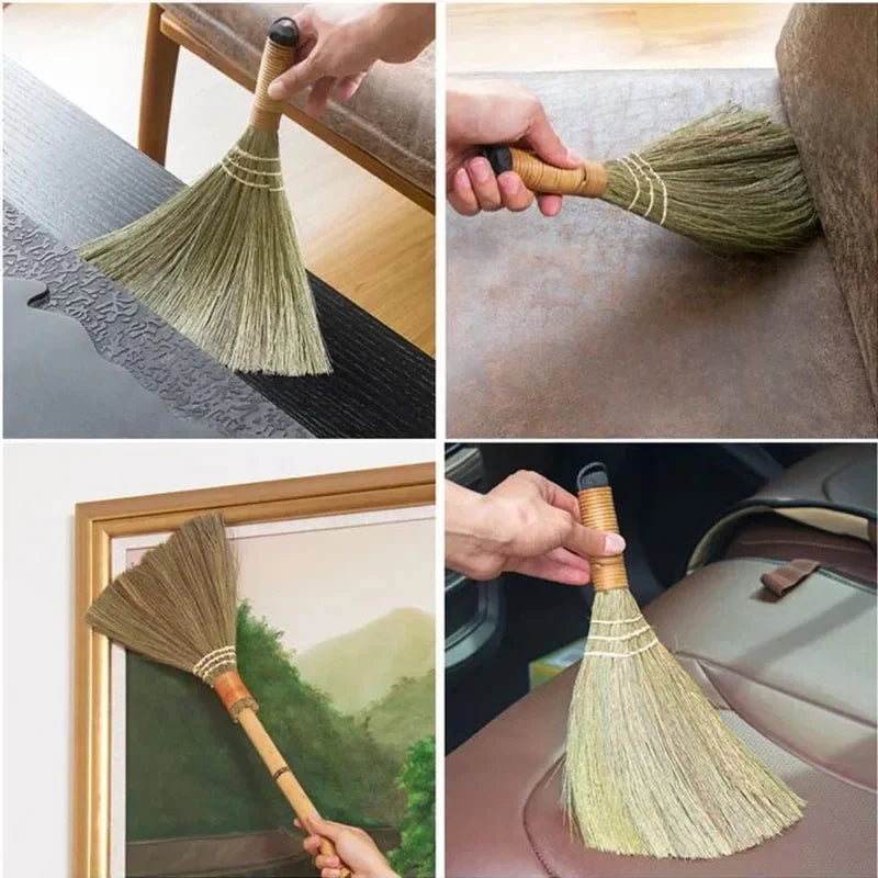 Japanese Handmade Straw Broom – Bamboo Floor Sweeping Brush Handmade Straw Broom Zpaxo