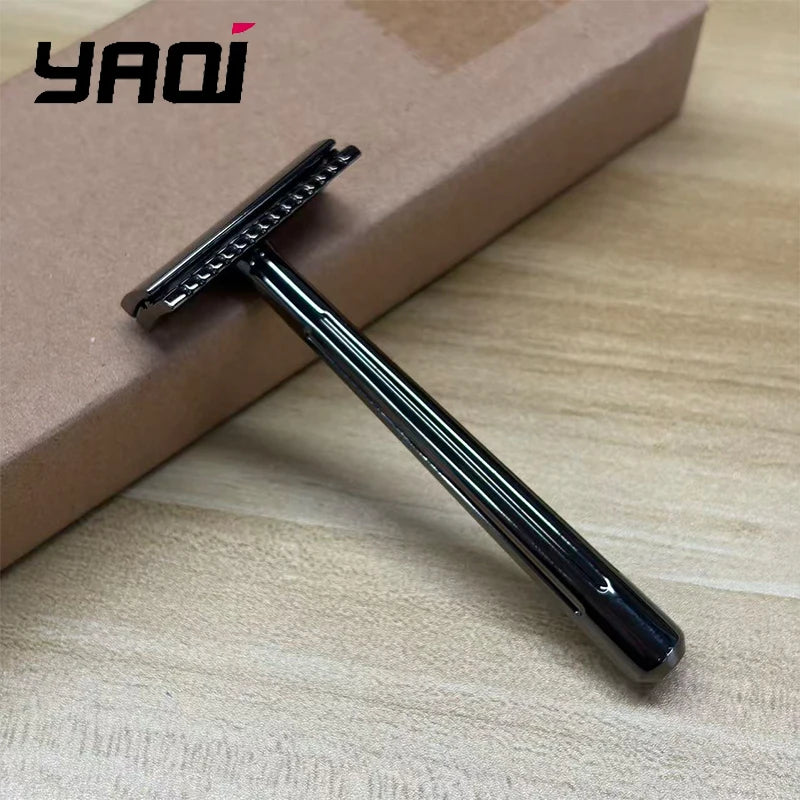 YAQI SE Katana Single Edge Safety Razor – Black Chrome Men's Single Edge Safety Razor Zpaxo