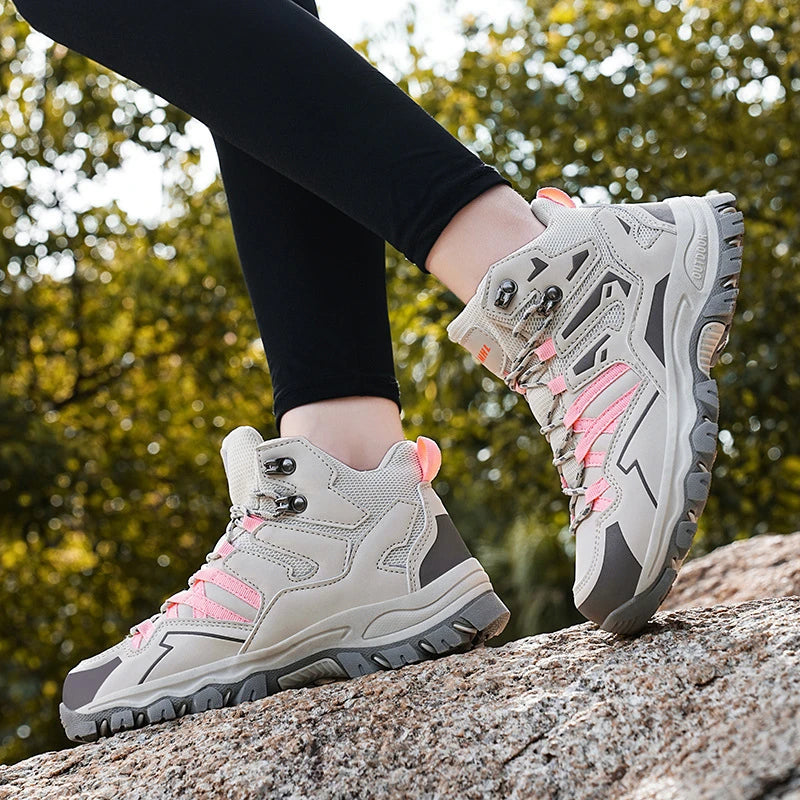 Winter Hiking Shoes Men Women Same High-top Outdoor Sports Zpaxo