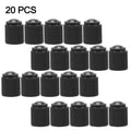 Plastic Bicycle Round Motorcycle Airtight Caps Wheel Accessories Dust Zpaxo black