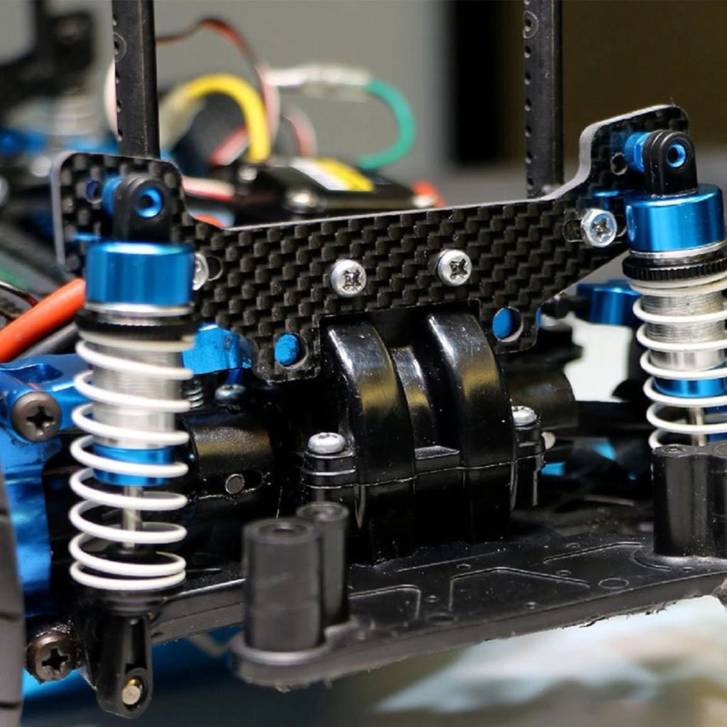 RC Car Carbon Front Rear Shock Tower Upgrade Parts Tamiya TT-02 TT02R