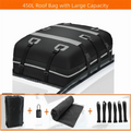 Waterproof PVC Car Roof Bag 15 Cubic Feet Heavy Duty Rooftop Cargo Zpaxo Grey