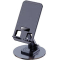 360° Rotation Stand Desktop Mobile Phone Holder Universal Cellphone Holder Foldable Phone Bracket For iPhone 16 15 Xiaomi Huawei Zpaxo Black