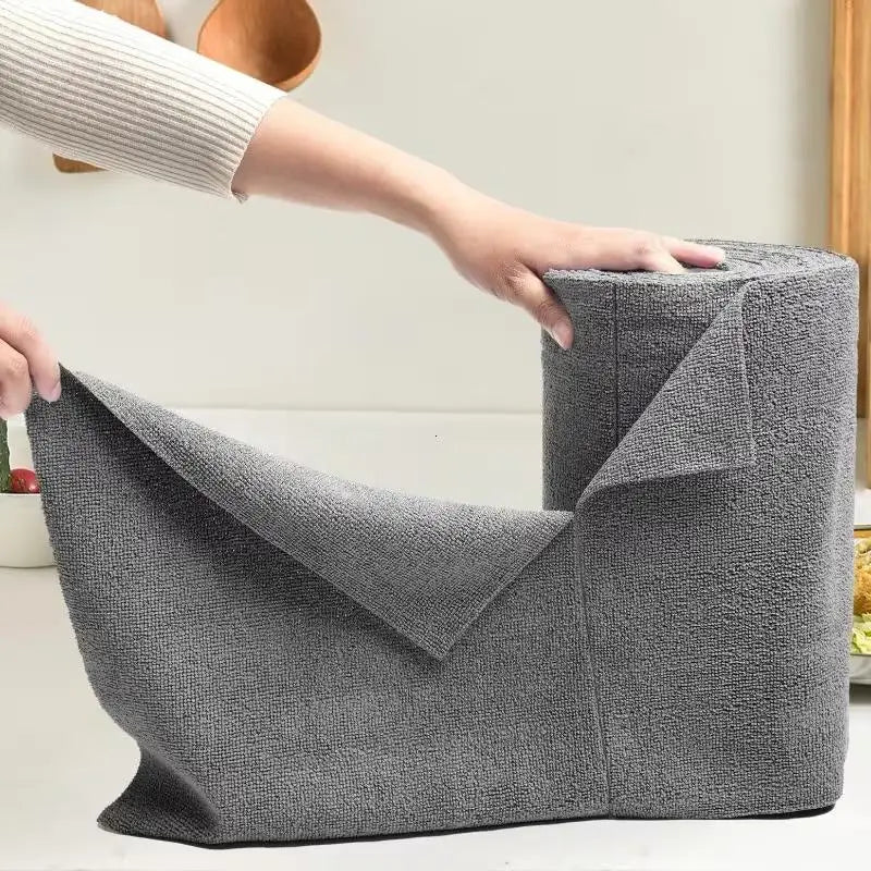 20-Sheet Reusable Cleaning Roll – Microfiber Kitchen Towel, Washable Paper Towel Replacement, Dish Rag Zpaxo