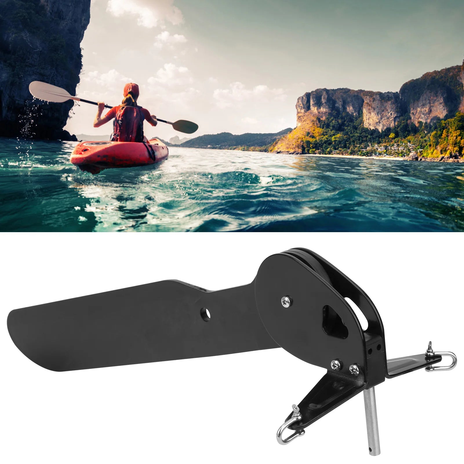 Kayak Boat Tail Rudder Direction Control Fishing Canoe Steering