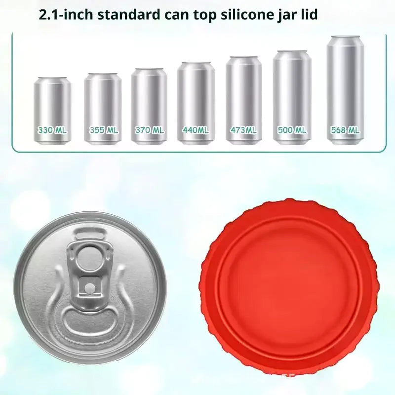 Silicone Soda Can Lid Reusable Stopper Beer Drinks Juice Standard Zpaxo