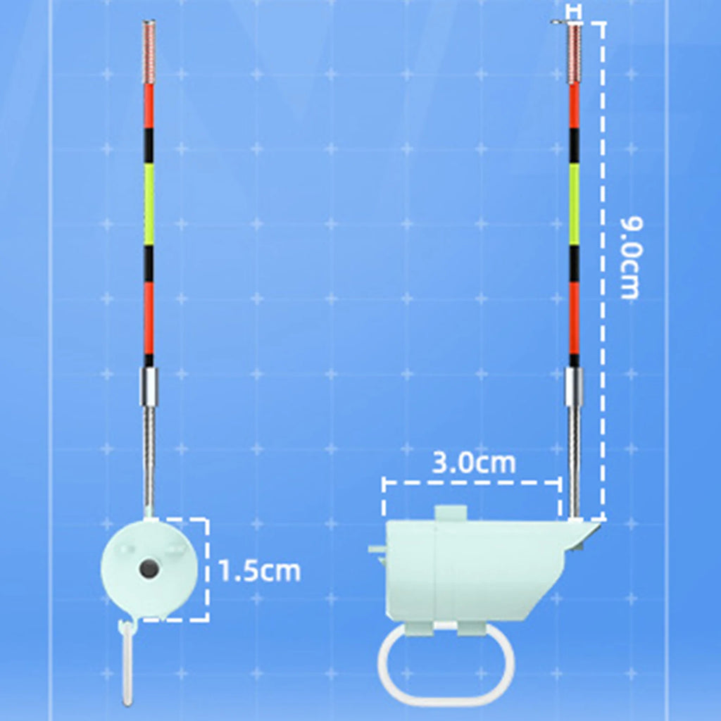 Float Fishing Alarm Buzzer LED Light Sensitive Fish Bite Alert Rod