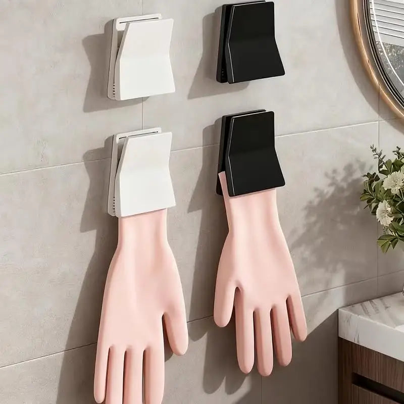 1/2pc random Kitchen Glove Holder – Hook for Dishwashing & Rubber Gloves, Hanging Clip, Household Organizer Zpaxo