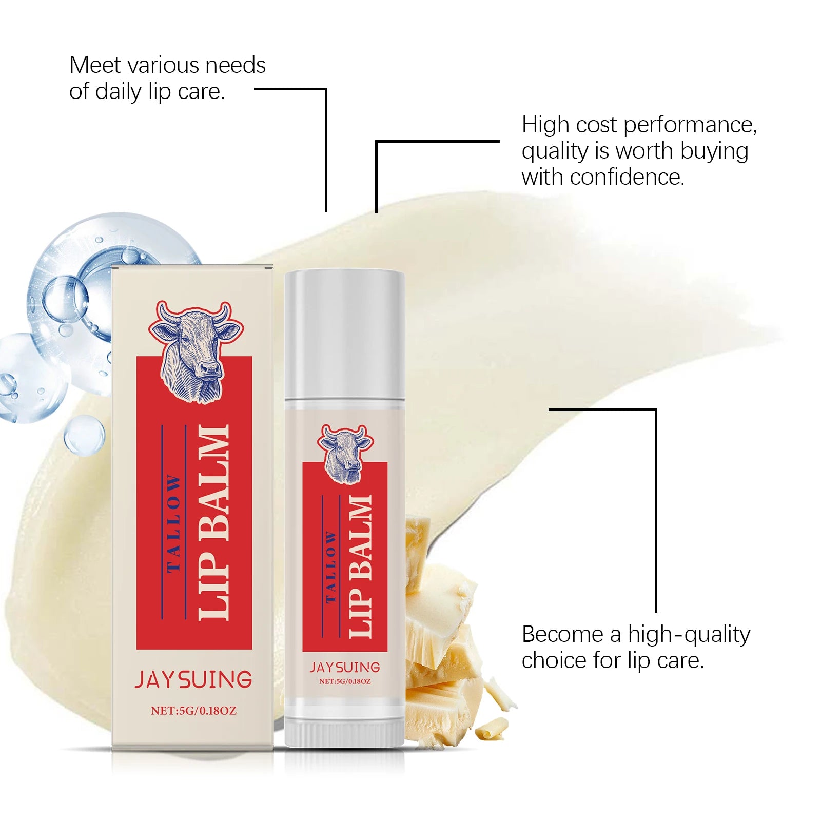 Jaysuing Moisturizing Lip Balm – Hydrate, Repair & Remove Dark Lips Lip Balm Treatment Zpaxo