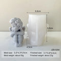 3D Angel Candle Silicone Mold DIY Aromatherapy Soap Candles Wax Plaster Polymer Clay Craft Ornament Making Mold Home Decor Zpaxo JZB-0254