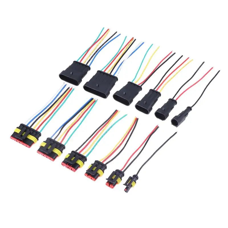 1–6 Pin Male/Female Electrical Connector Kit 18AWG | Car & Truck