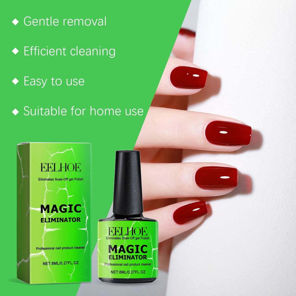 Gentle Nail Gel Remover Soak Off Solution for Acrylic Builder Gel Easy Removal Without Damaging Nails No Residue Fast Acting 8ml Zpaxo