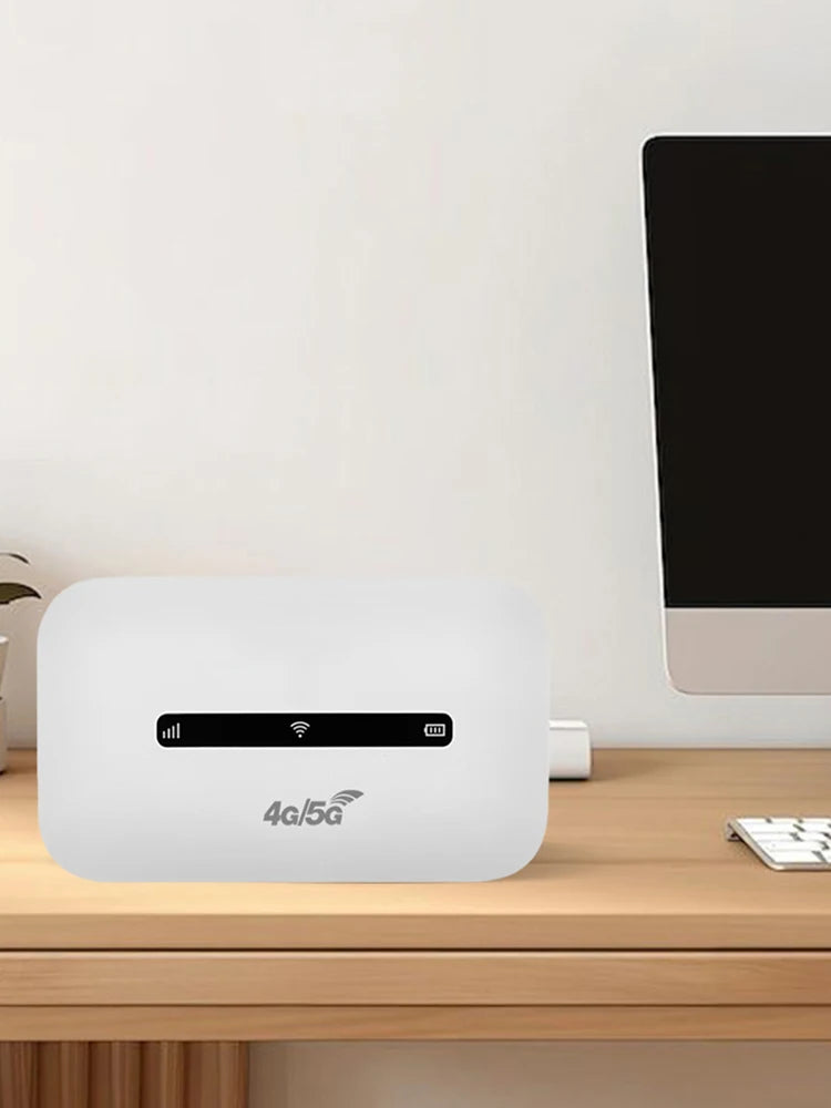 4G LTE Portable WiFi Hotspot 3000mAh 150Mbps Wireless Internet Router with SIM Card Slot Modem Router for Home Office Car Travel Zpaxo