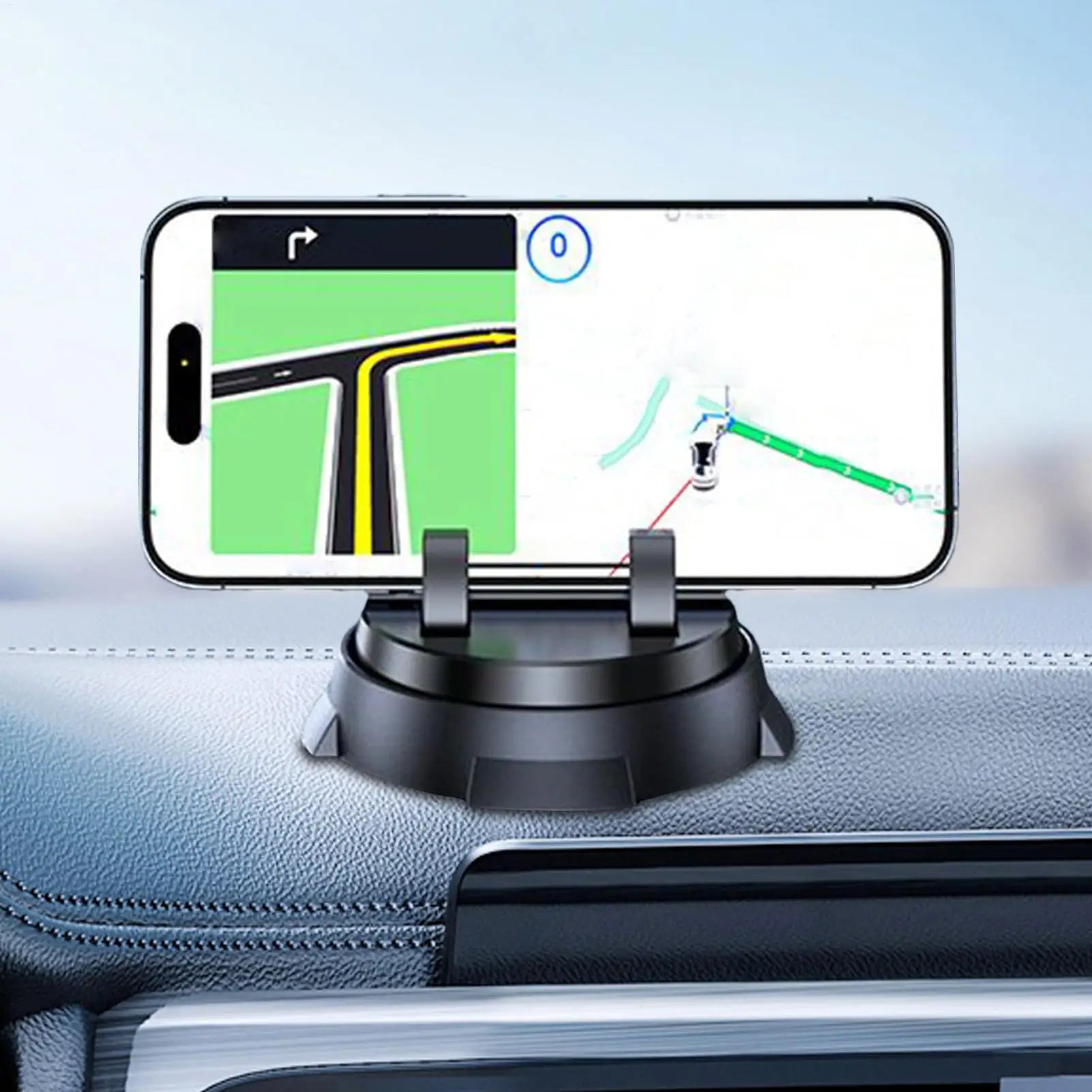 Phone Mount for Car 360 Degrees Rotatable Dashboard Phone Holder Strong Adsorption Automobile Cradles for GPS Direction Music Zpaxo
