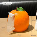 New Orange Tissue Box, Household Living Room Tissue Dispenser, Tabletop Decorative Ornament, Cartoon Napkin Tissue Storage Box Zpaxo Orange Tissue Box