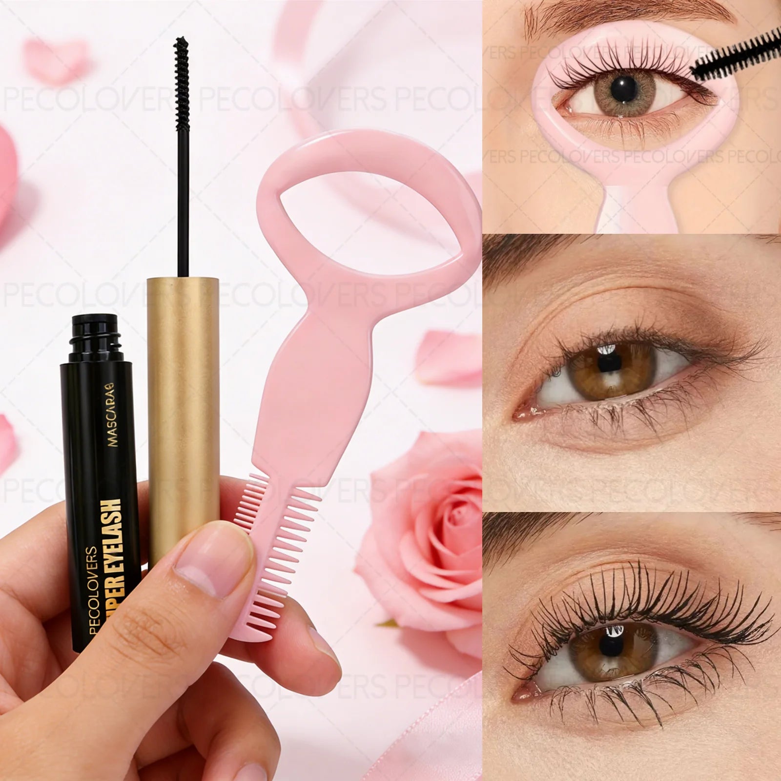2PCS/Set Mascara Matching Eyelash Application Tool with Comb - Waterproof, Suitable for Creating Thick and Curled Eyelashes Zpaxo