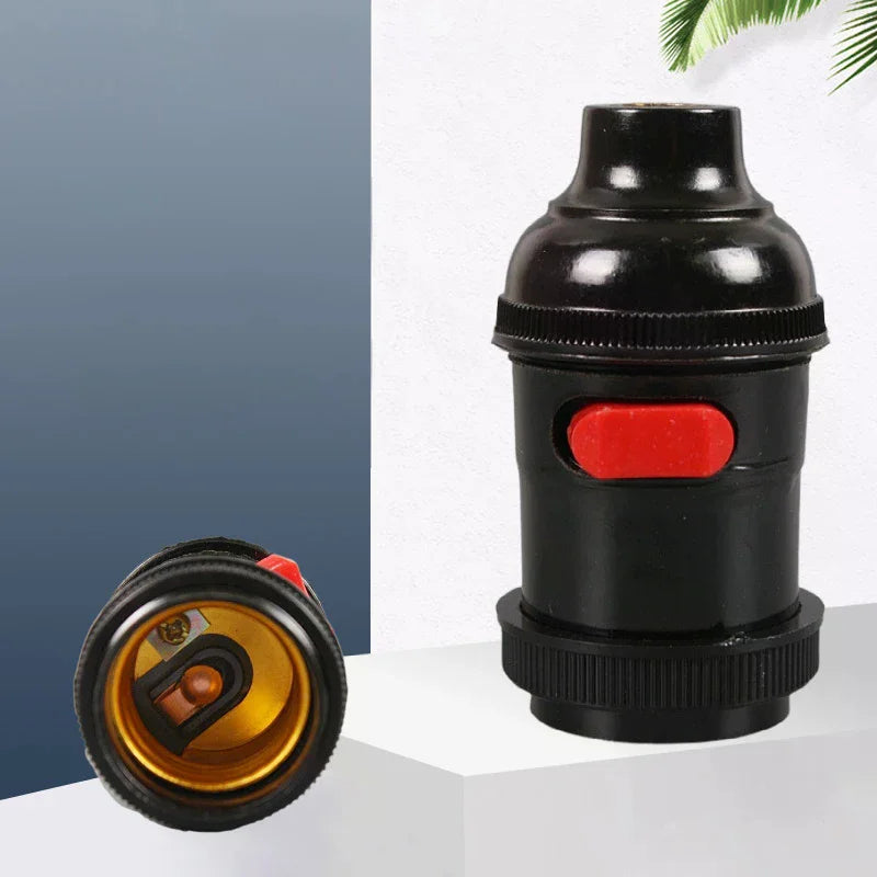 Bedroom Office E27 Bakelite Plastic Lamp Holder Socket Base LED Zpaxo