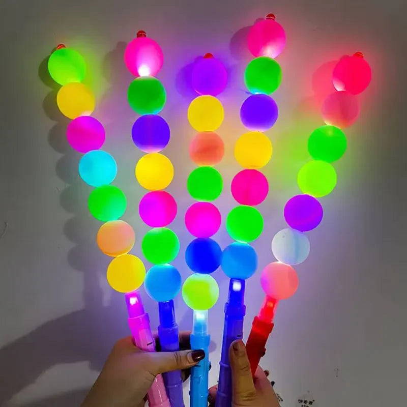 LED Glowing Sticks Sugar Gourd Candied Haws Light Up Stick Neon Party