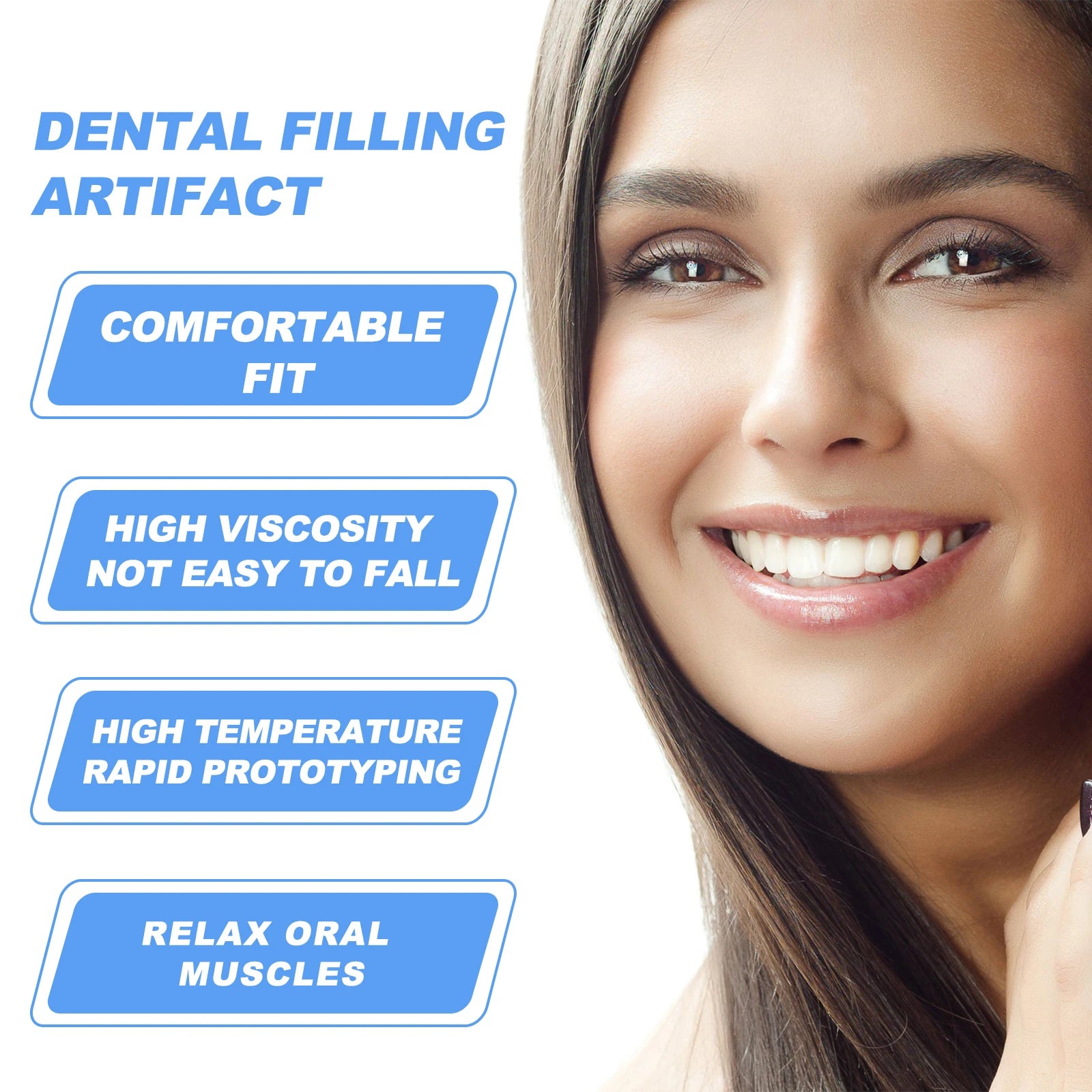 Solid dental gel, soft material for comfortable daily wear with no foreign body sensation, effectively beautifies your teeth. Zpaxo