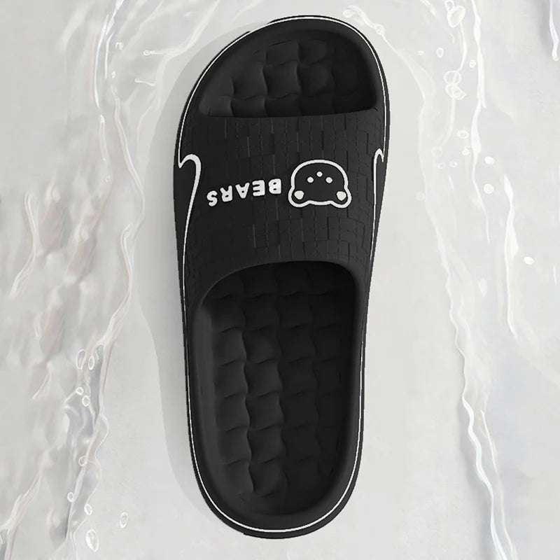 Women's Home Slippers Cute Cartoon EVA Indoor Bathroom Sandals Soft