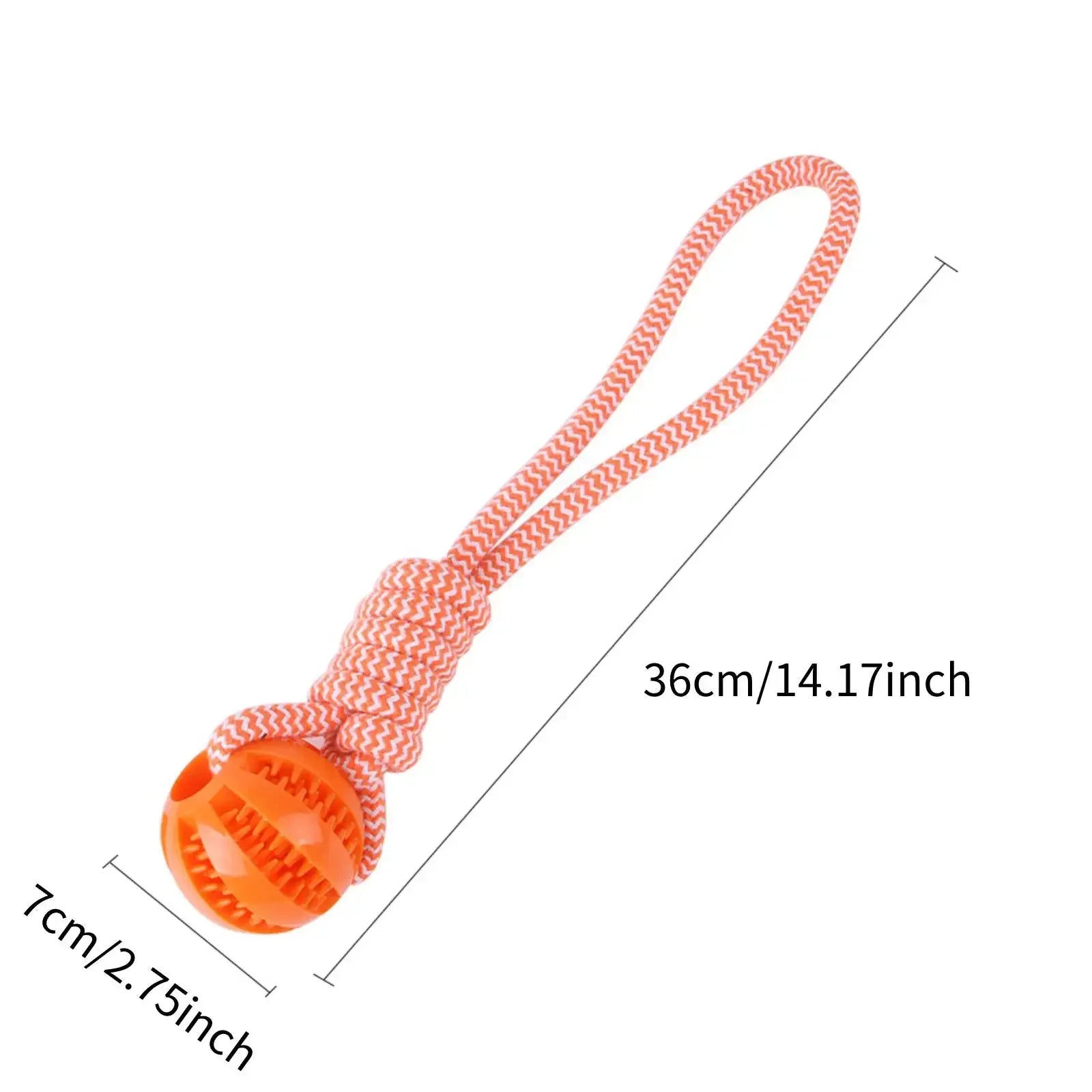 Dog Toys Balls Interactive Supports Rope Rubber Leaking Small Medium