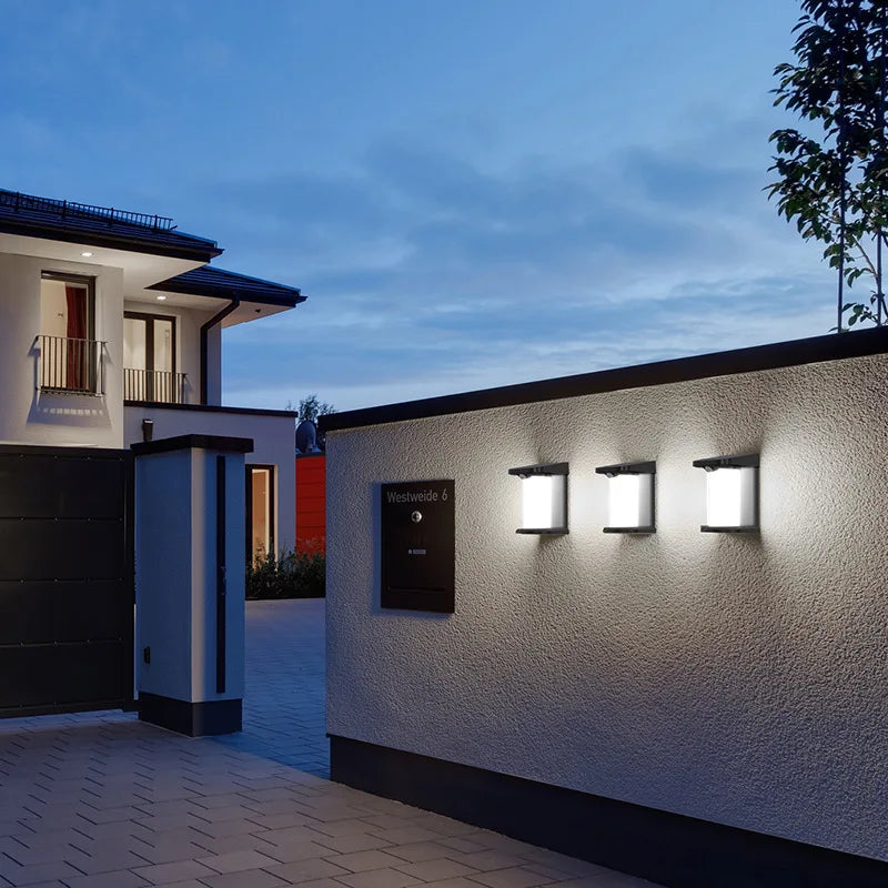 Outdoor Solar LED Lights Motion Sensor Waterproof Auto Off Step Wall Zpaxo