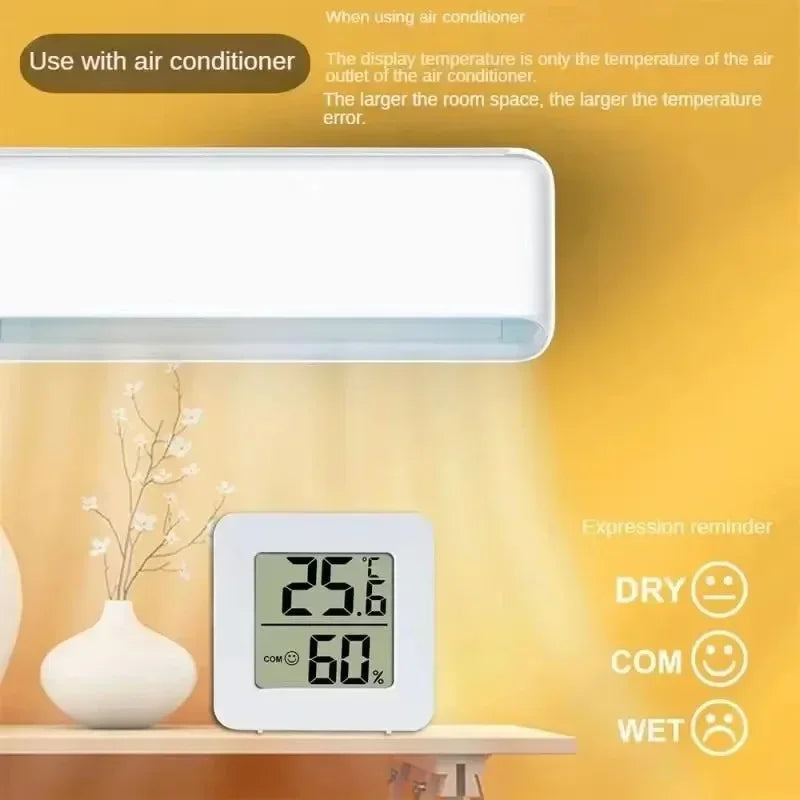 6PCS Mini Digital Thermometer Hygrometer Indoor Temperature LCD Electronic Monitor Hygrometer Outdoor Room Baby Zpaxo