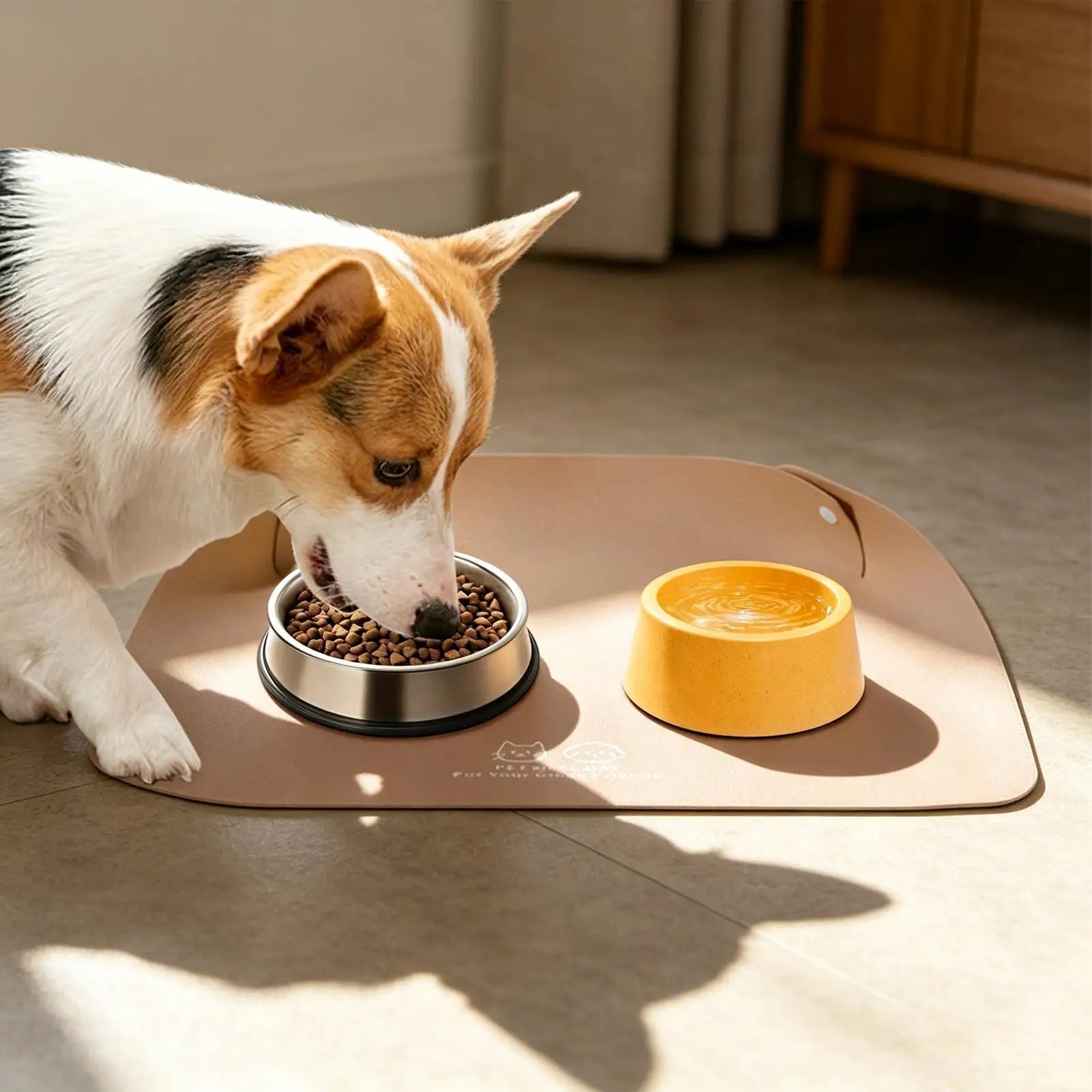 Cat Feeding Mat Large Waterproof Non-slip Water Bowl Pet Mats Dogs