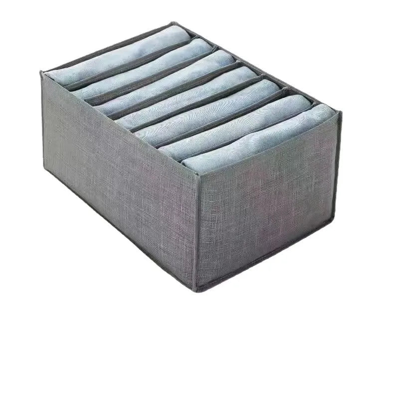 Fabric Drawer Storage Basket Household Pants Storage Artifact Jeans Storage Box Wardrobe Clothe Organizer Drawer Separator Boxe Zpaxo