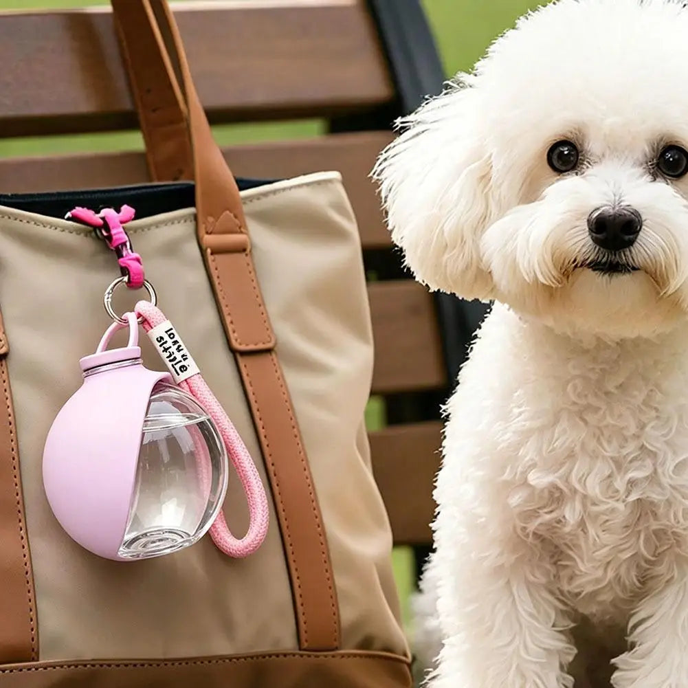 Silicone Dog Bowl Leak-proof 2-in-1 Portable Dog Water Bottle for Outdoor Activities Like Walking Compact Travel Pet Feeding Zpaxo