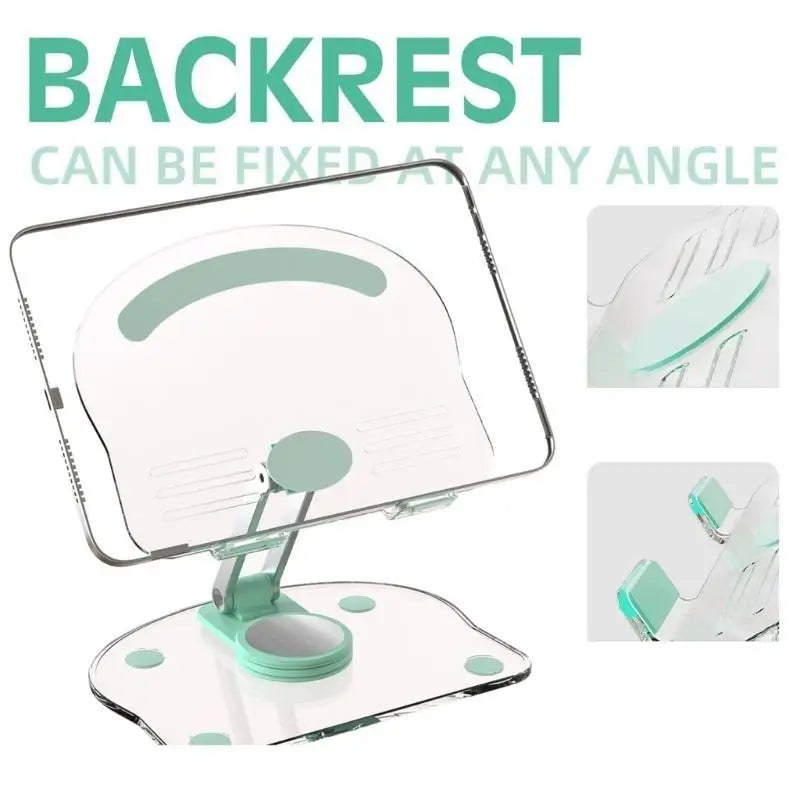 652F Adjustable Acrylic Phone and Pad Holder with Anti Slip Base for Hands View Zpaxo