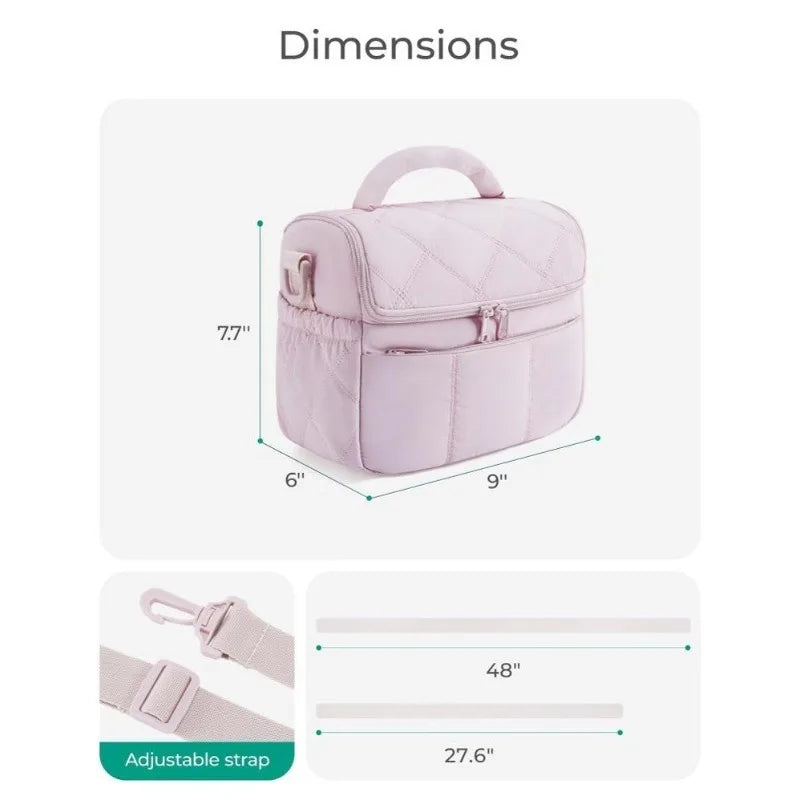 Hot Soft Lunch Bag, Tasi Long Thread Sewn, Waterproof, Ice Bag, Multi-functional Handheld Cross-body Insulated Bag Zpaxo