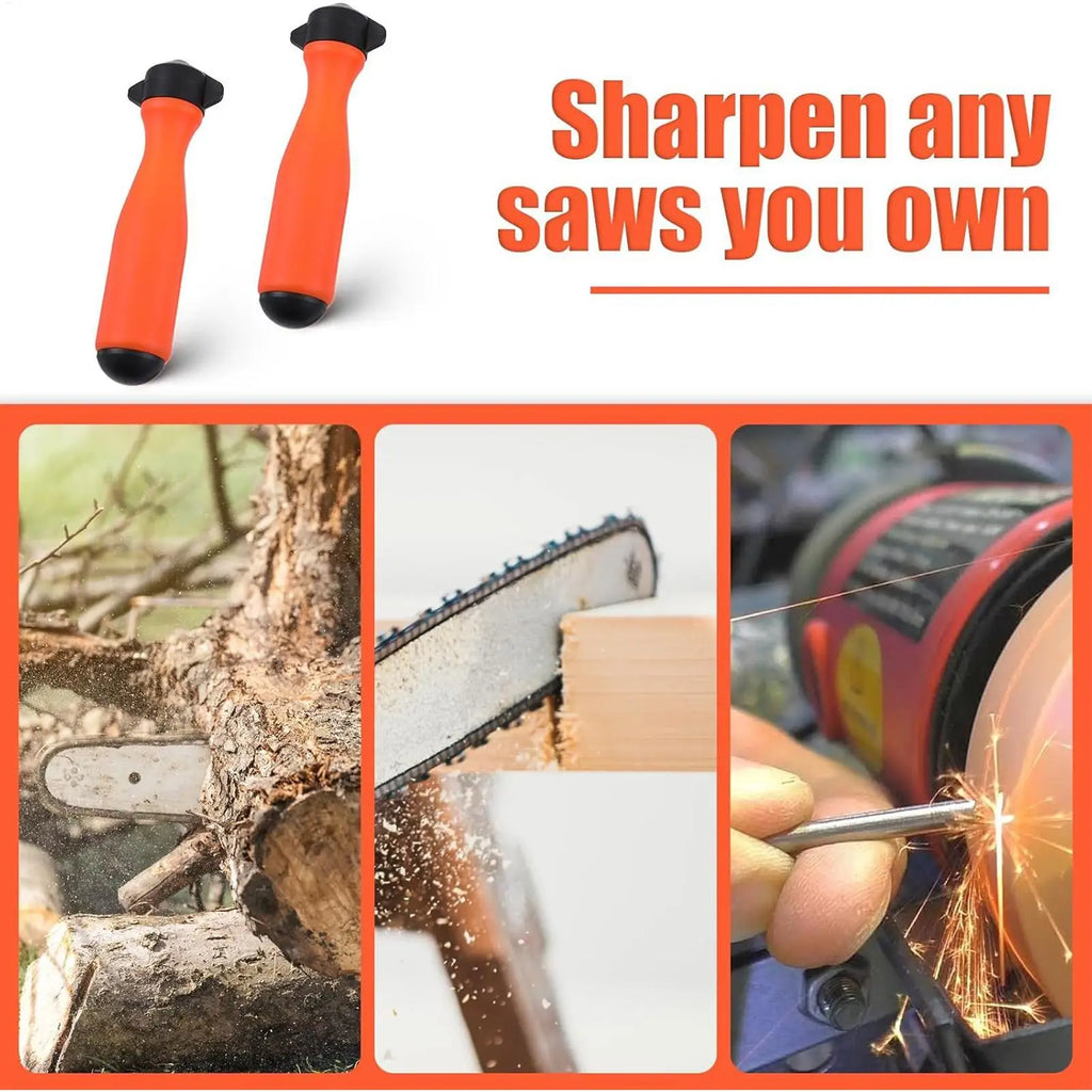Chainsaw File Handle 8 Ergonomic Reusable Nylon Grip Replacement