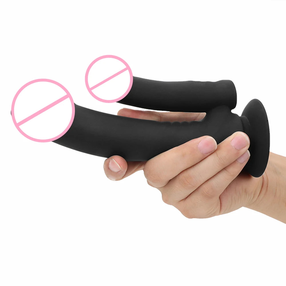 Lesbian Dildo Butt Plug Sex Toys Women Vagina Clitoris Massager