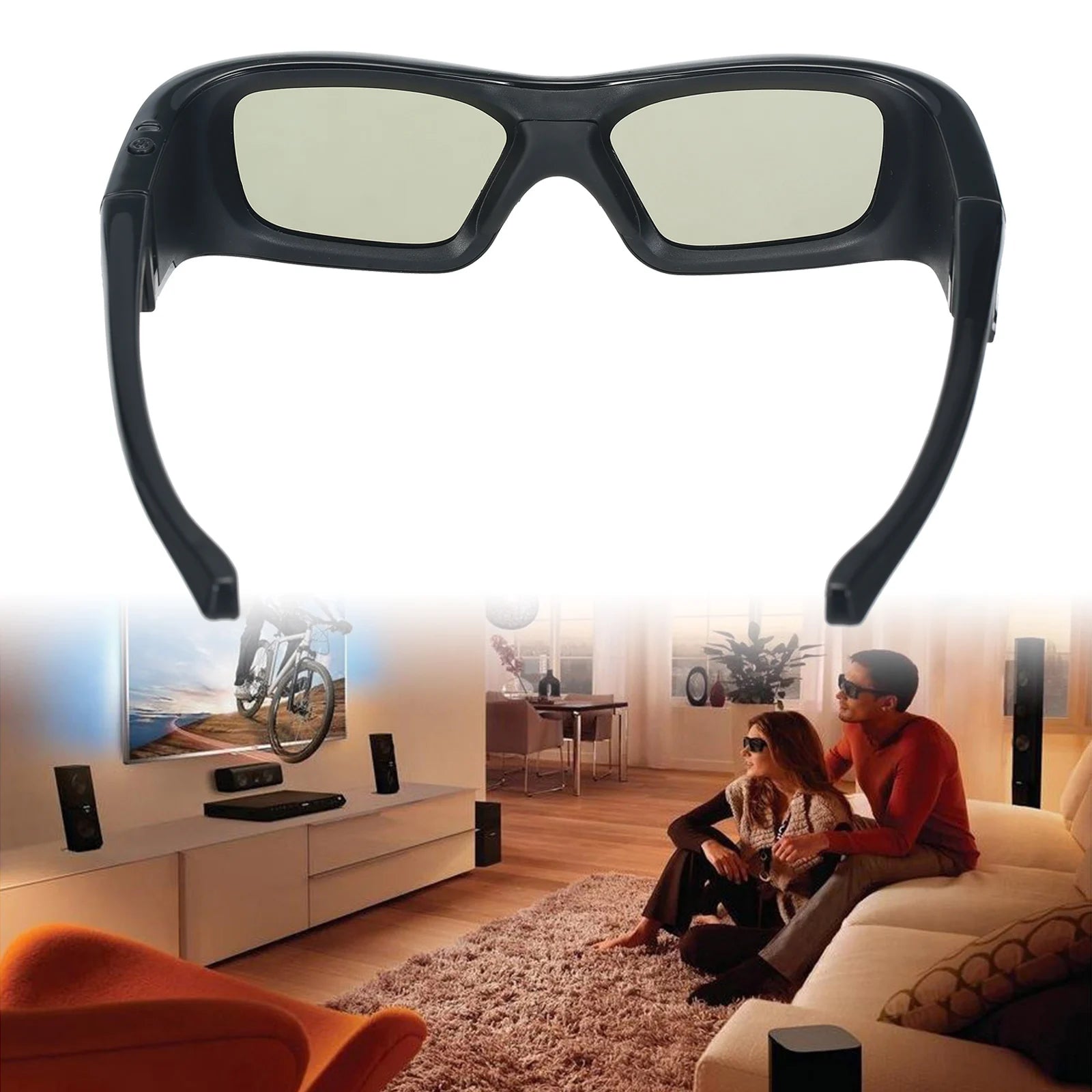 GL410 3D Glasses Spectacles for Projector Full HD Active DLP Link for Optama Acer BenQ ViewSonic Sharp Dell DLP Link Projectors Zpaxo